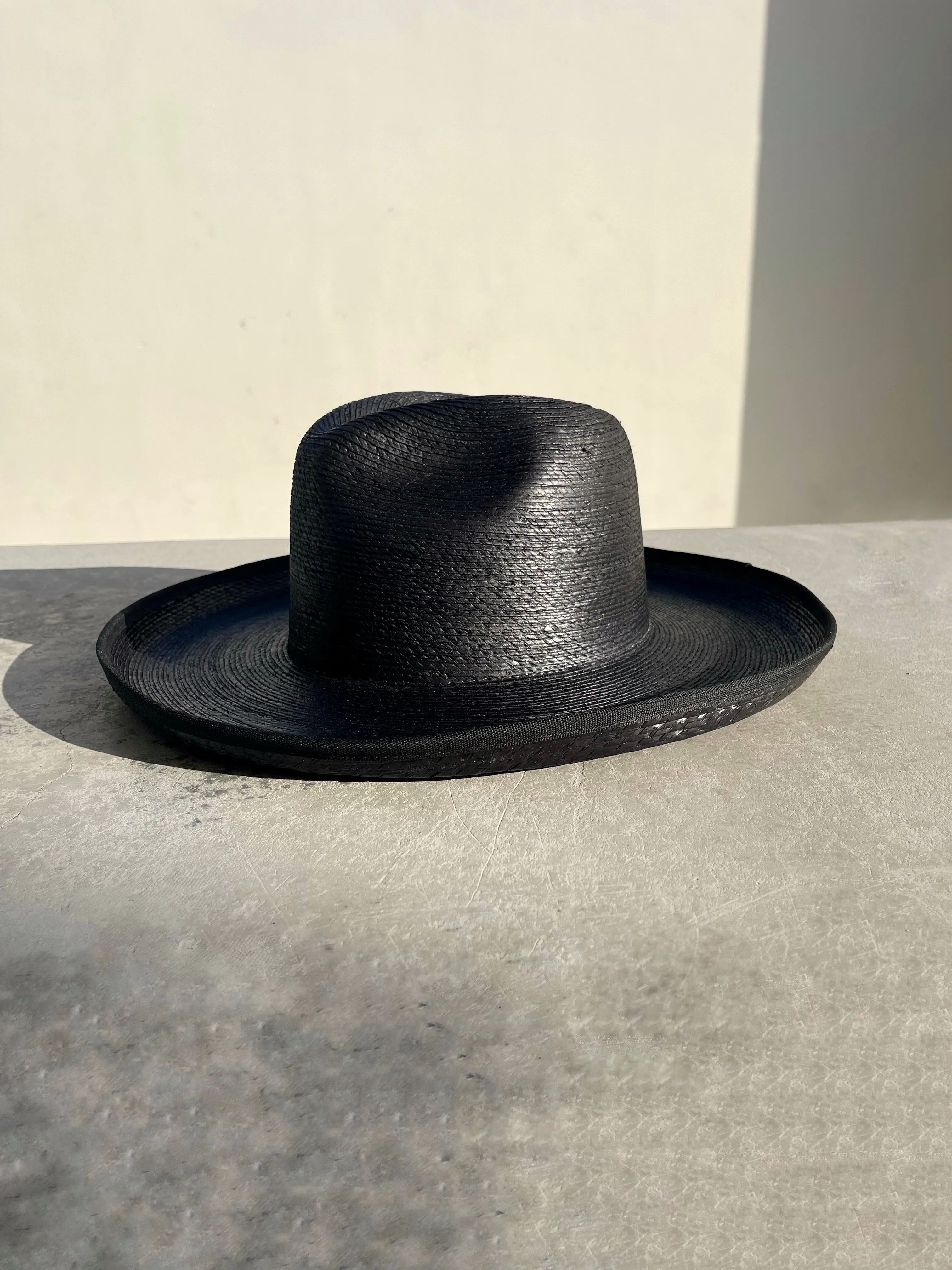The Charcoal Pencil Brim Fine Palm Hat