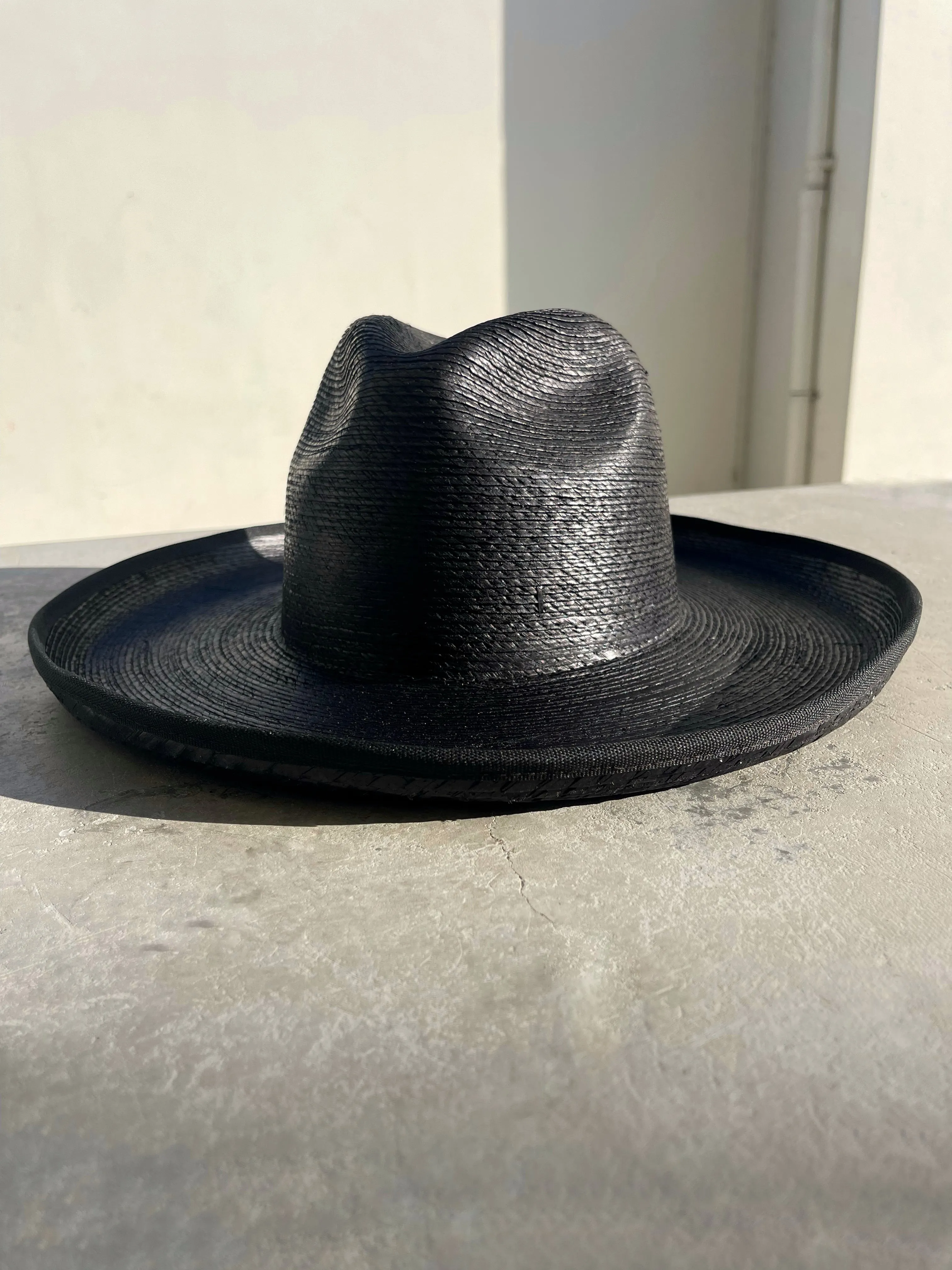 The Charcoal Pencil Brim Fine Palm Hat
