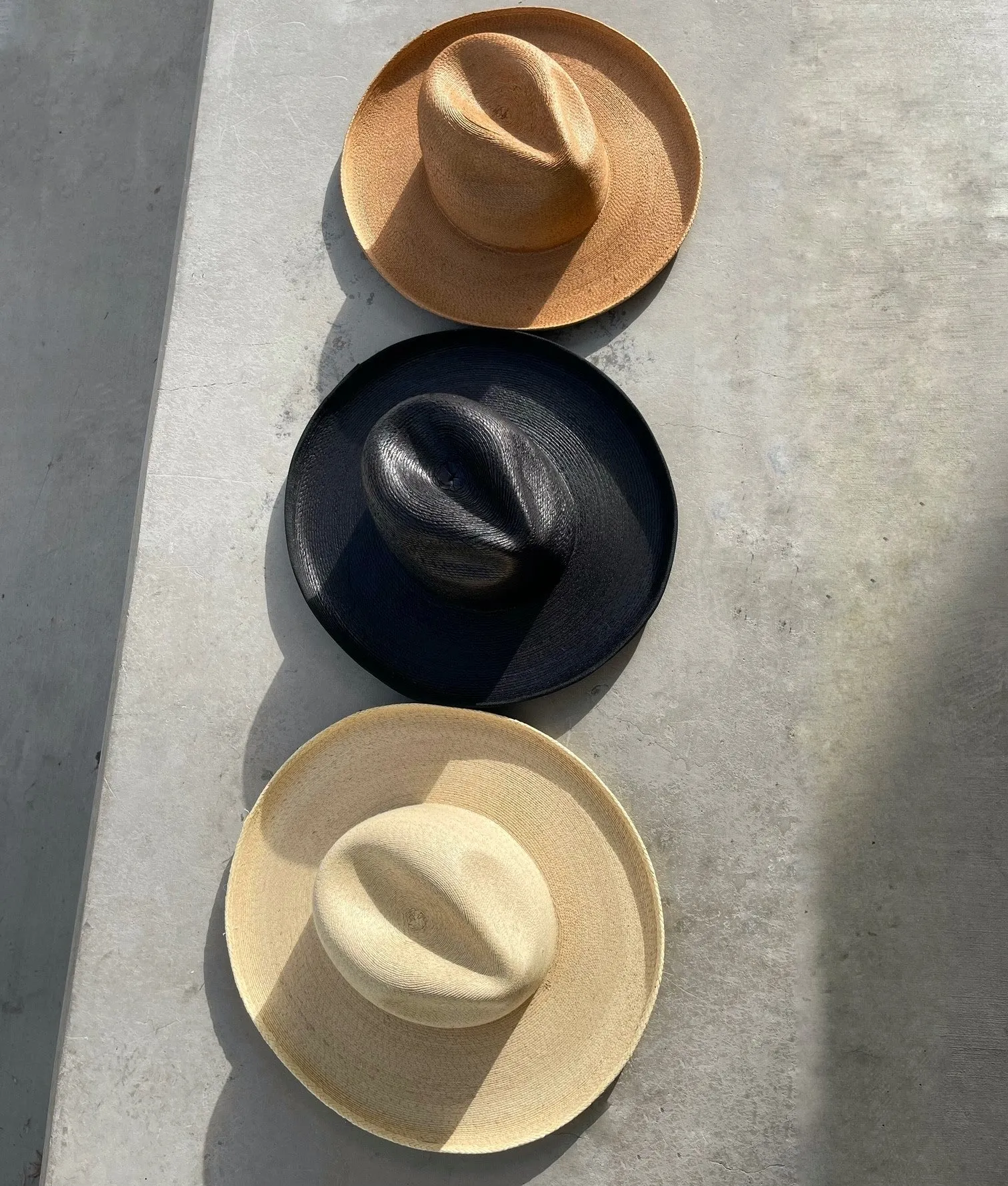 The Charcoal Pencil Brim Fine Palm Hat