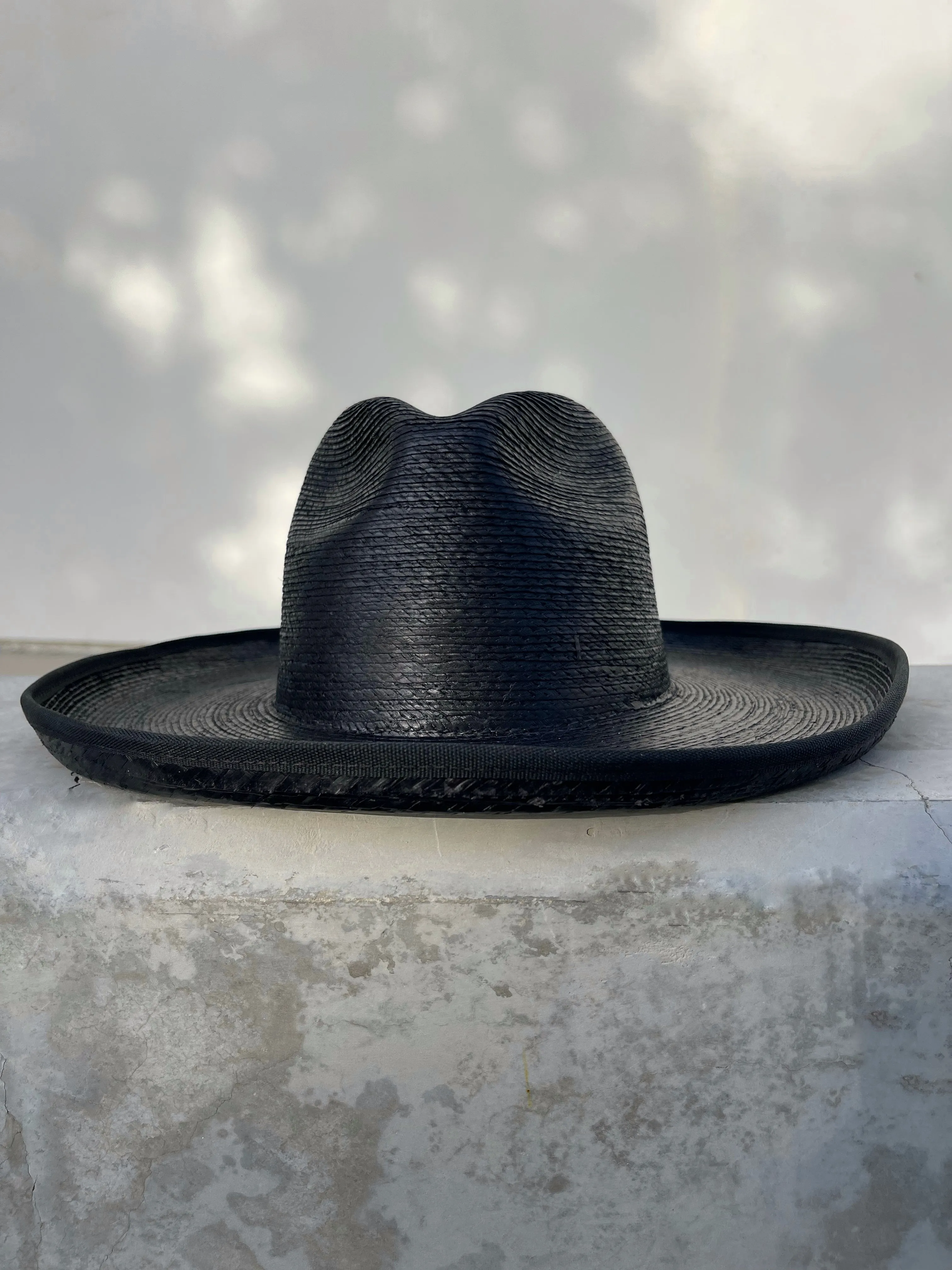 The Charcoal Pencil Brim Fine Palm Hat