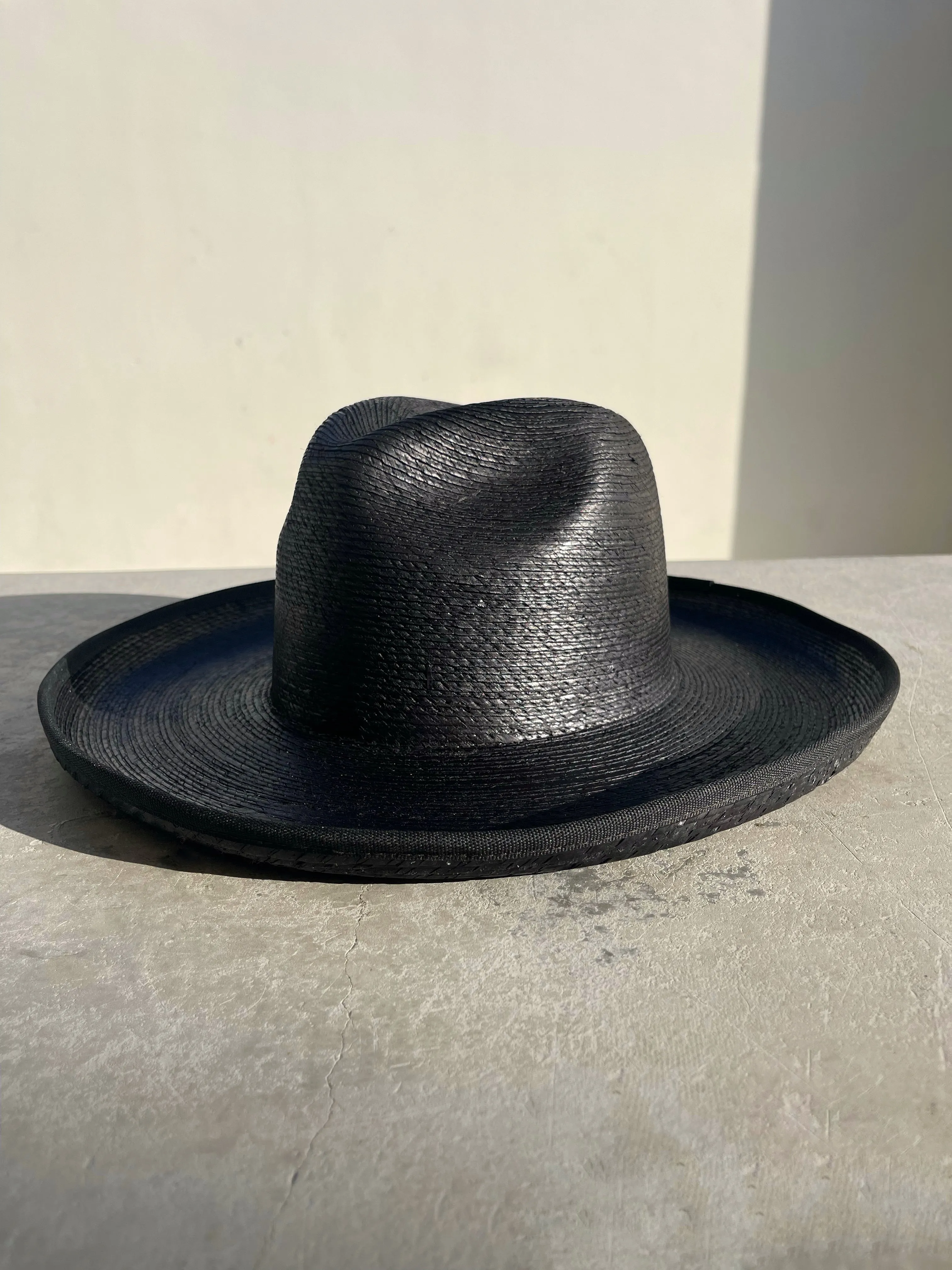 The Charcoal Pencil Brim Fine Palm Hat