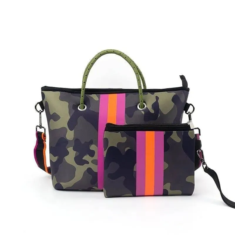 Threaded Pear, Neoprene Handbag & Wristlet