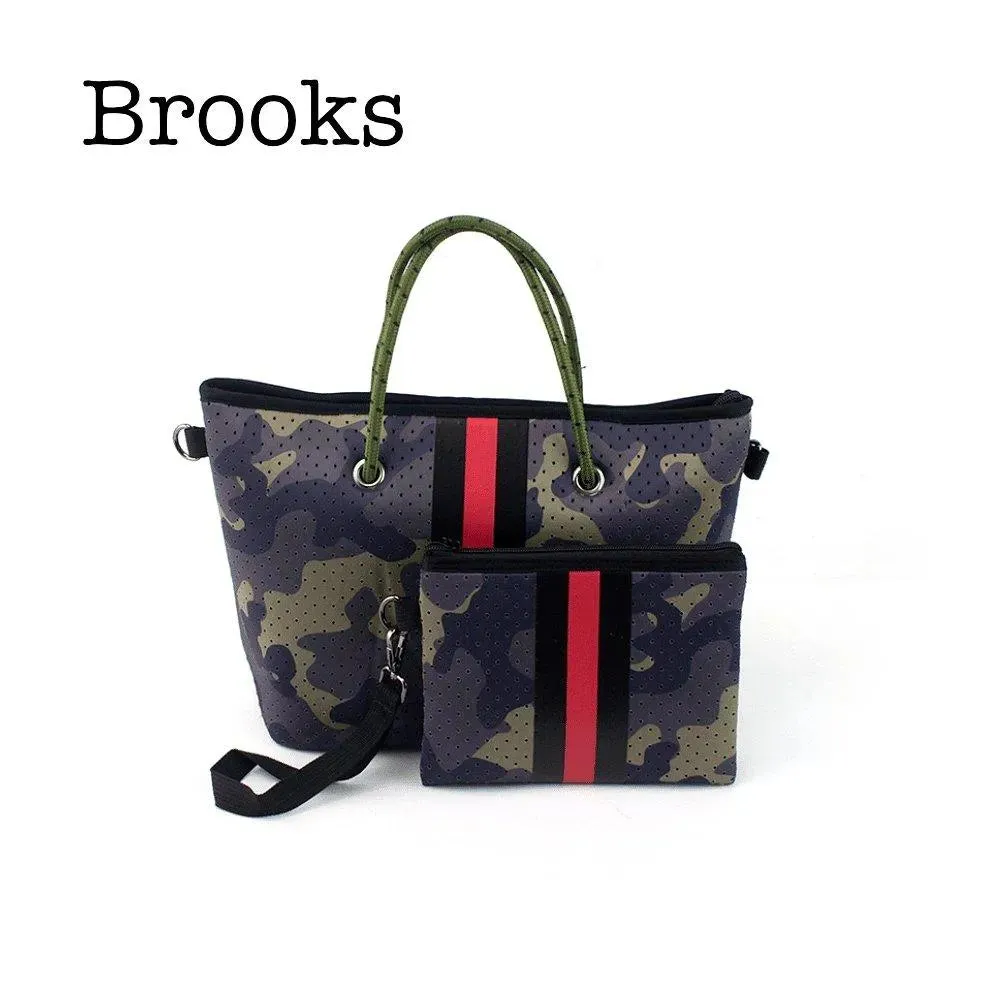 Threaded Pear, Neoprene Handbag & Wristlet