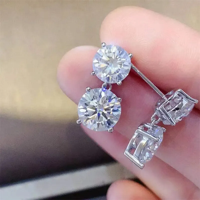 Timeless Elegance Moissanite Earrings for Luxury Fashion Enthusiasts