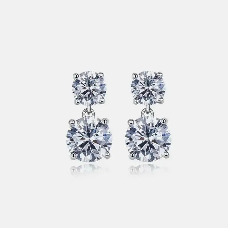 Timeless Elegance Moissanite Earrings for Luxury Fashion Enthusiasts