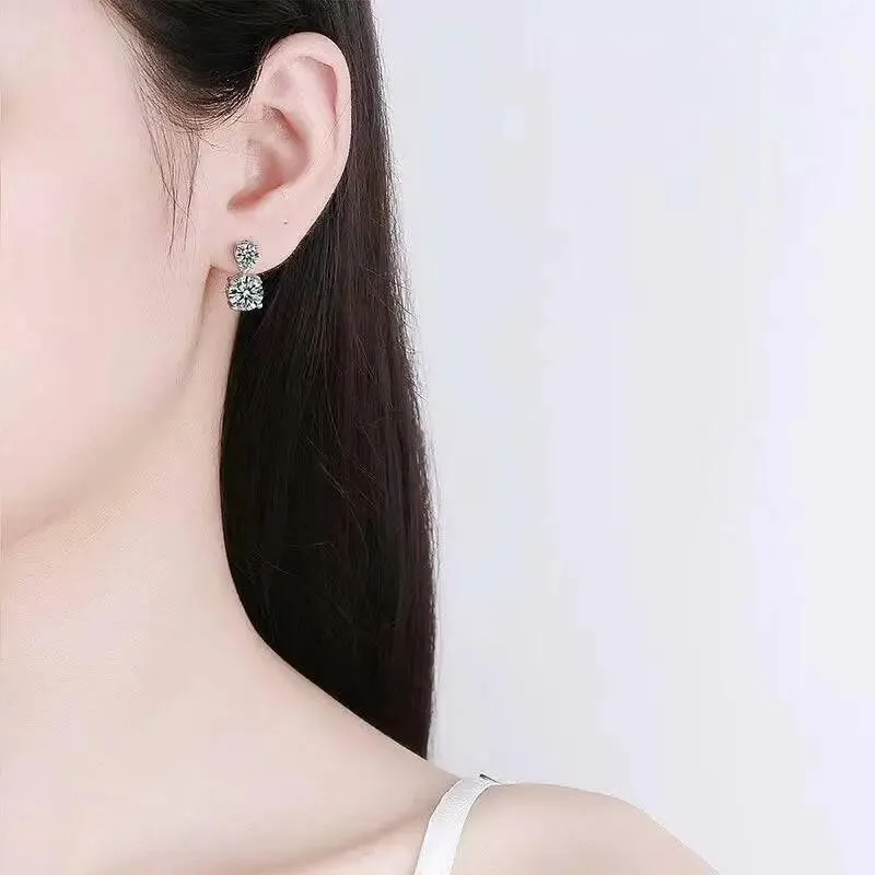 Timeless Elegance Moissanite Earrings for Luxury Fashion Enthusiasts