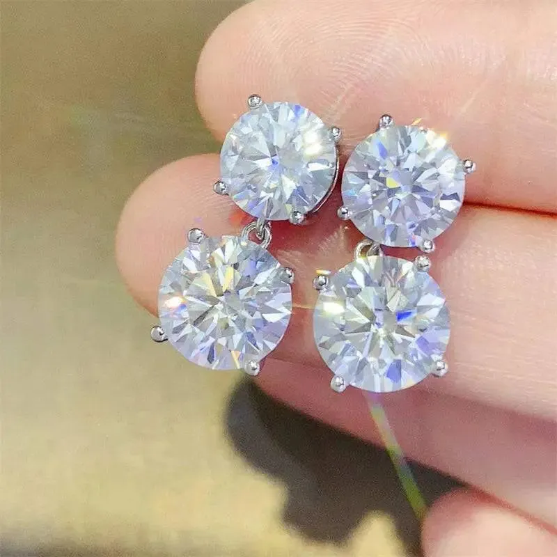 Timeless Elegance Moissanite Earrings for Luxury Fashion Enthusiasts