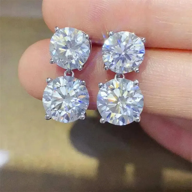 Timeless Elegance Moissanite Earrings for Luxury Fashion Enthusiasts