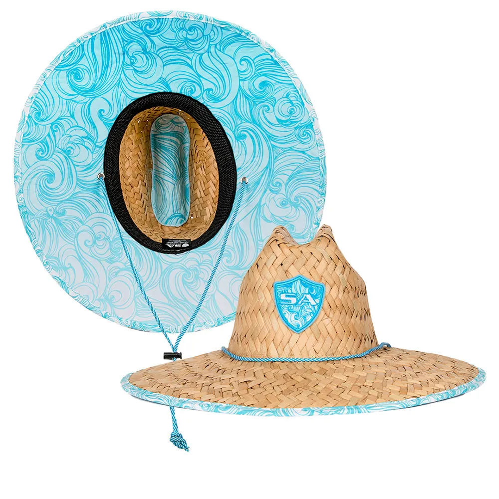 Under Brim Straw Hat | Tidal Waves 2.0