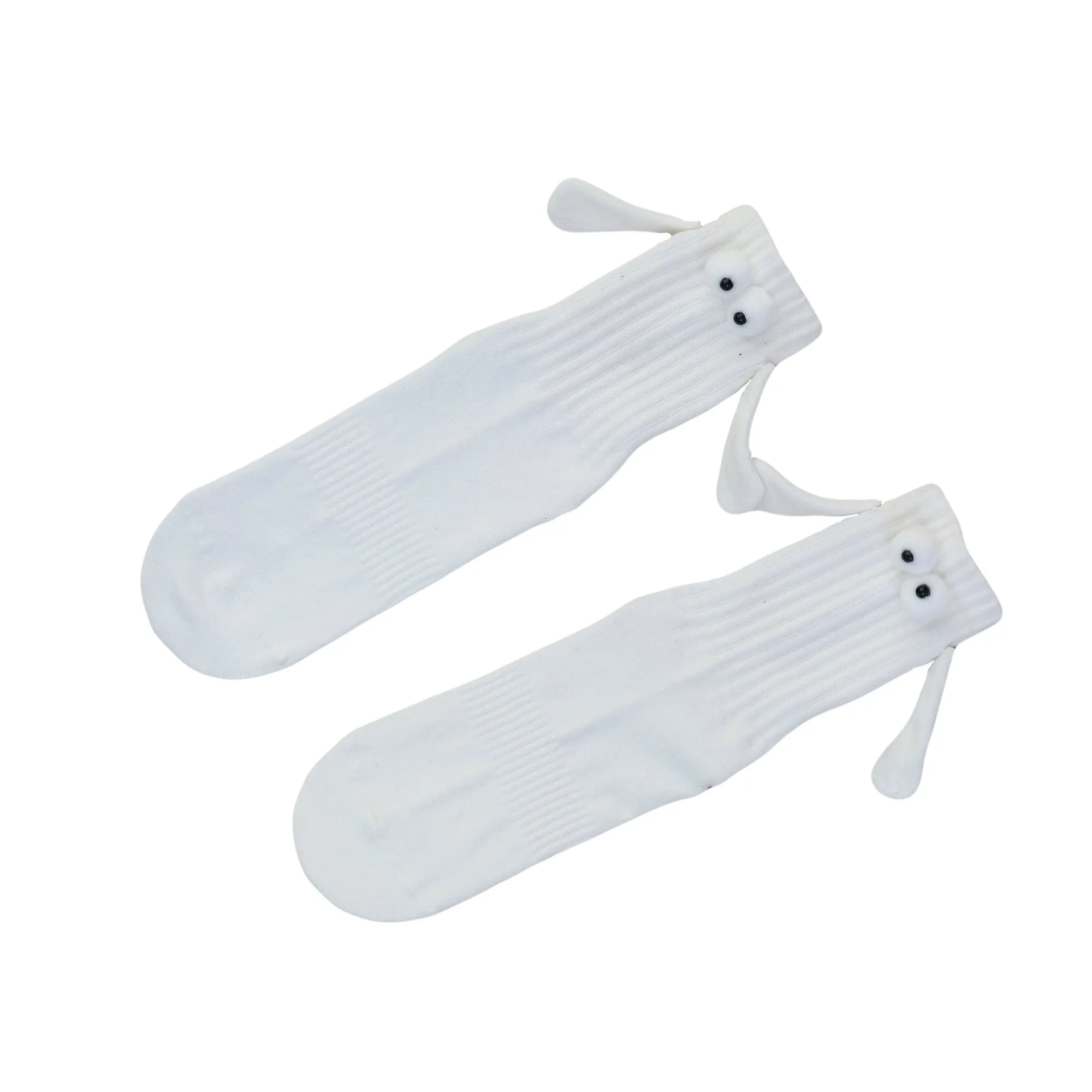 Unisex Magnetic Cotton Socks with Hand Design, Shoe Size 5-10, 1 Pair
