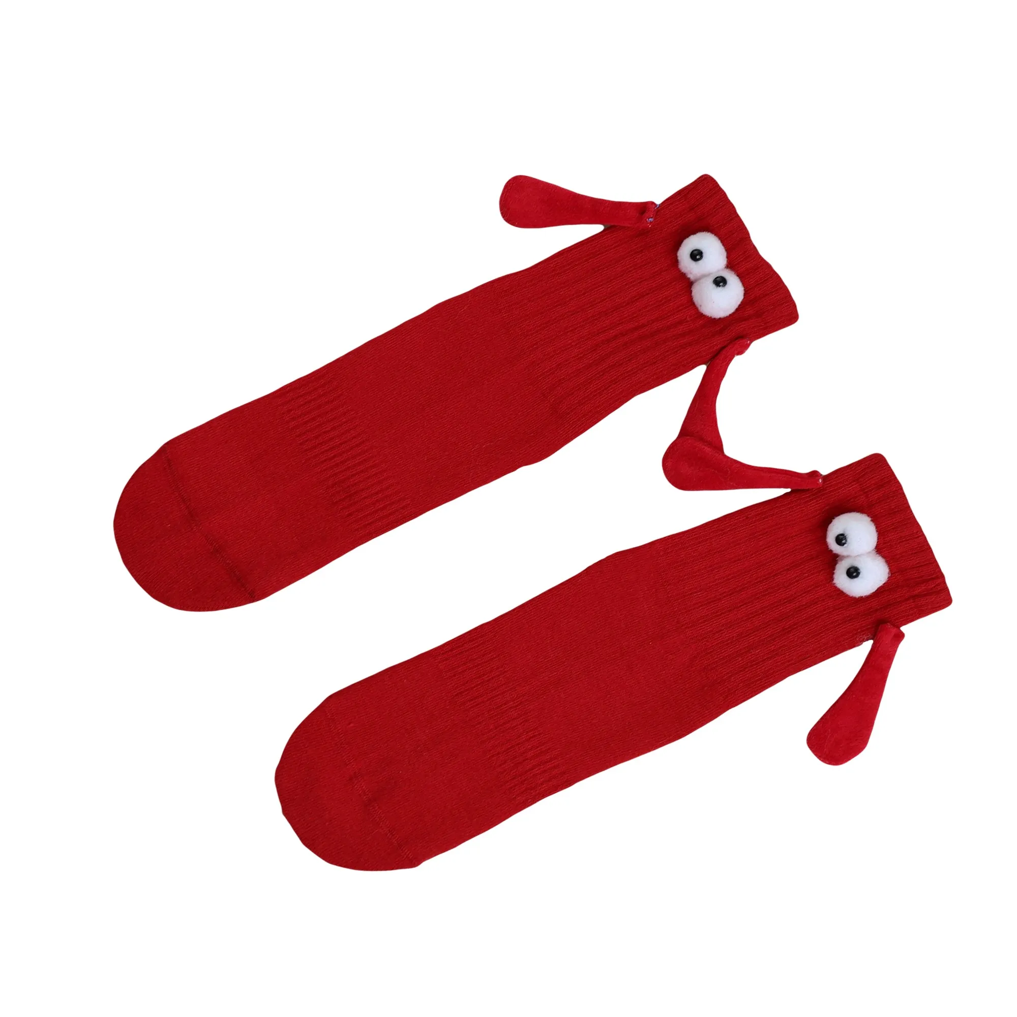 Unisex Magnetic Cotton Socks with Hand Design, Shoe Size 5-10, 1 Pair