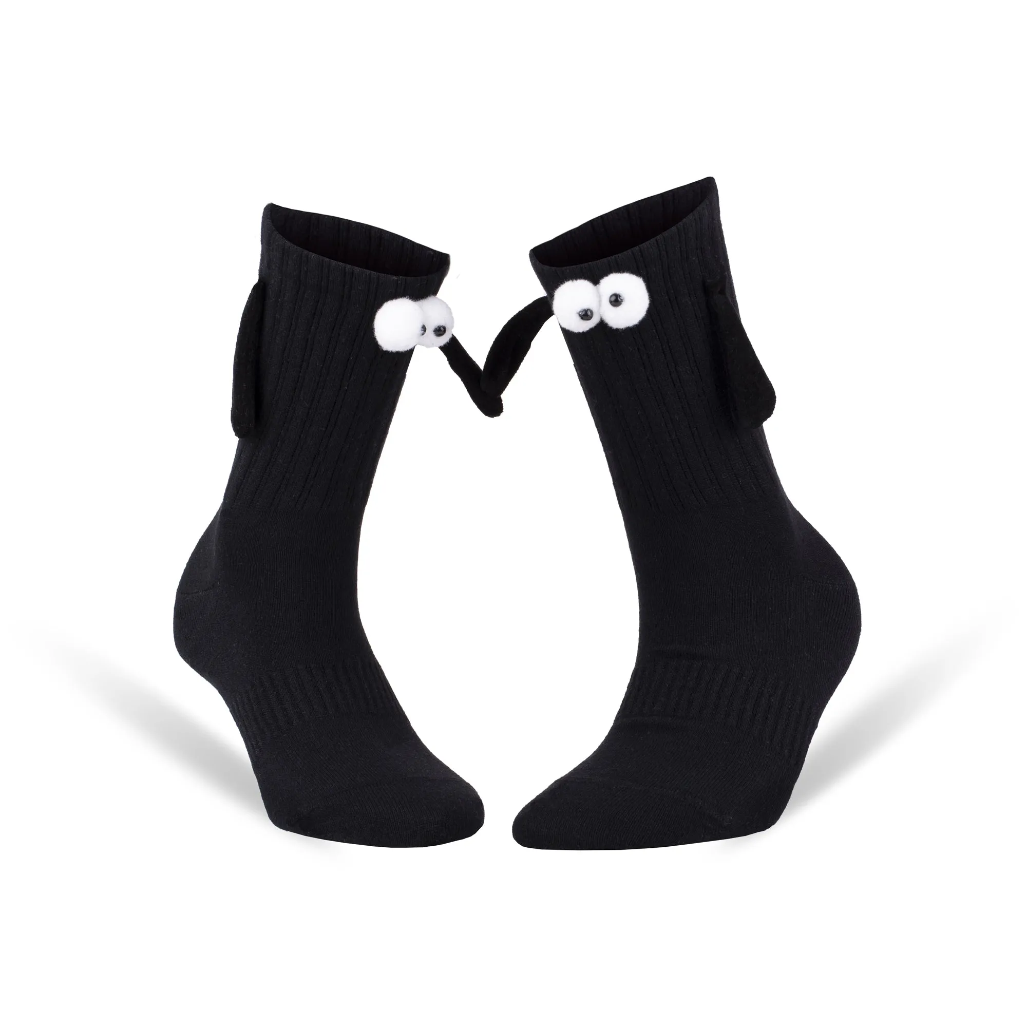 Unisex Magnetic Cotton Socks with Hand Design, Shoe Size 5-10, 1 Pair