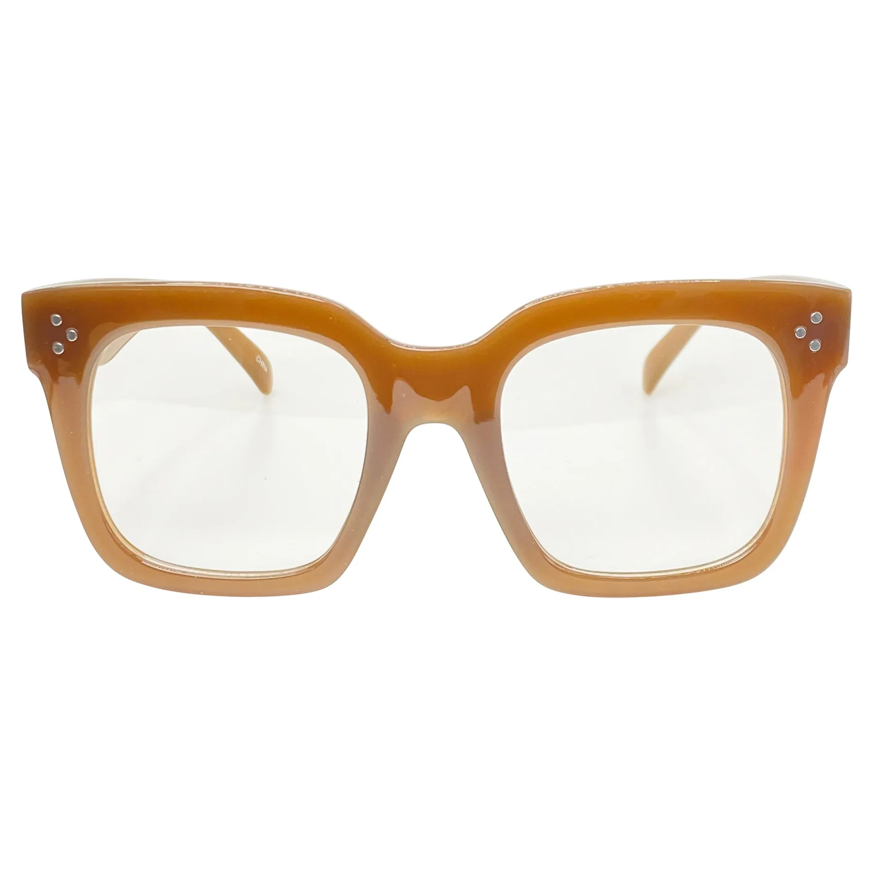 VELMA Clear Square Chunky Glasses