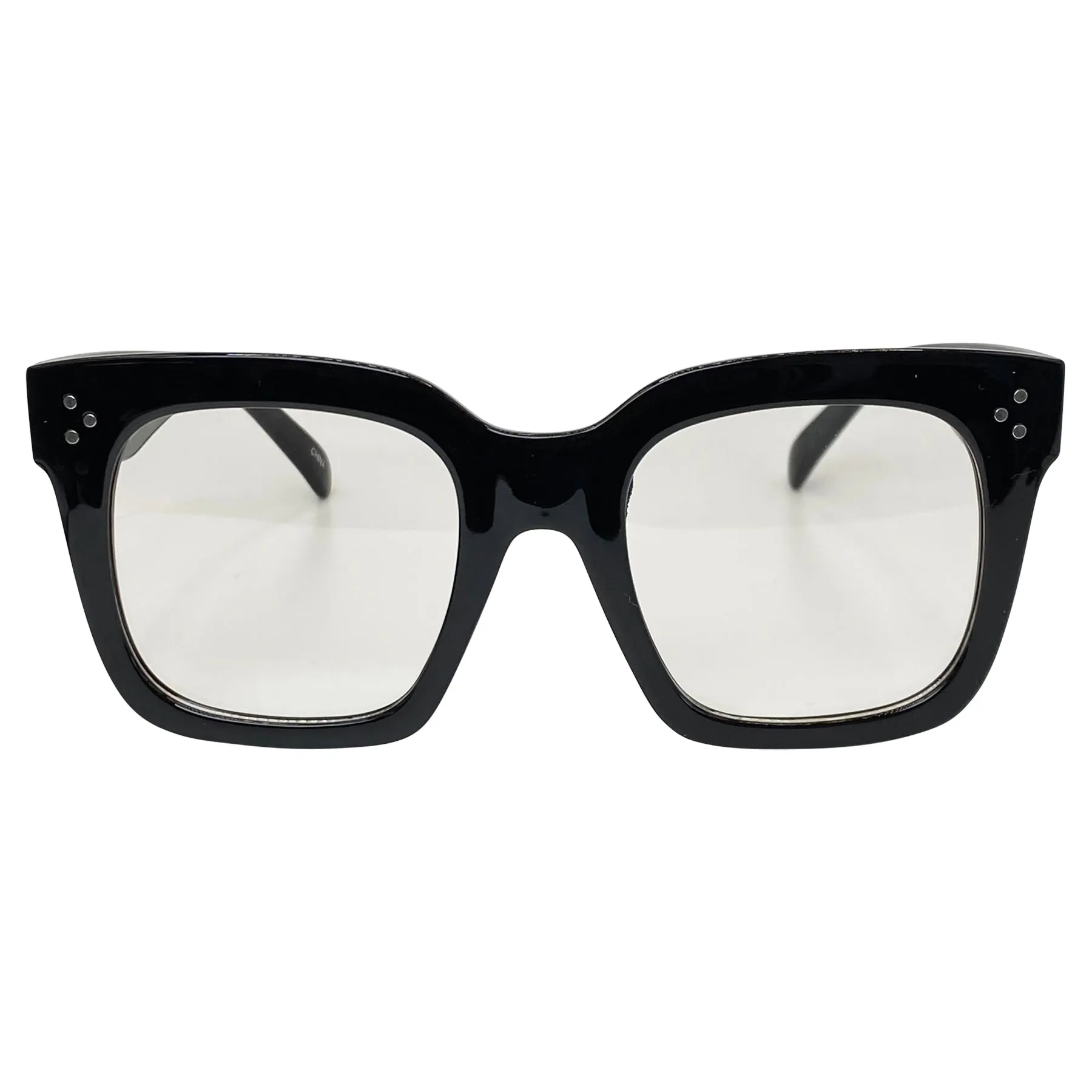 VELMA Clear Square Chunky Glasses