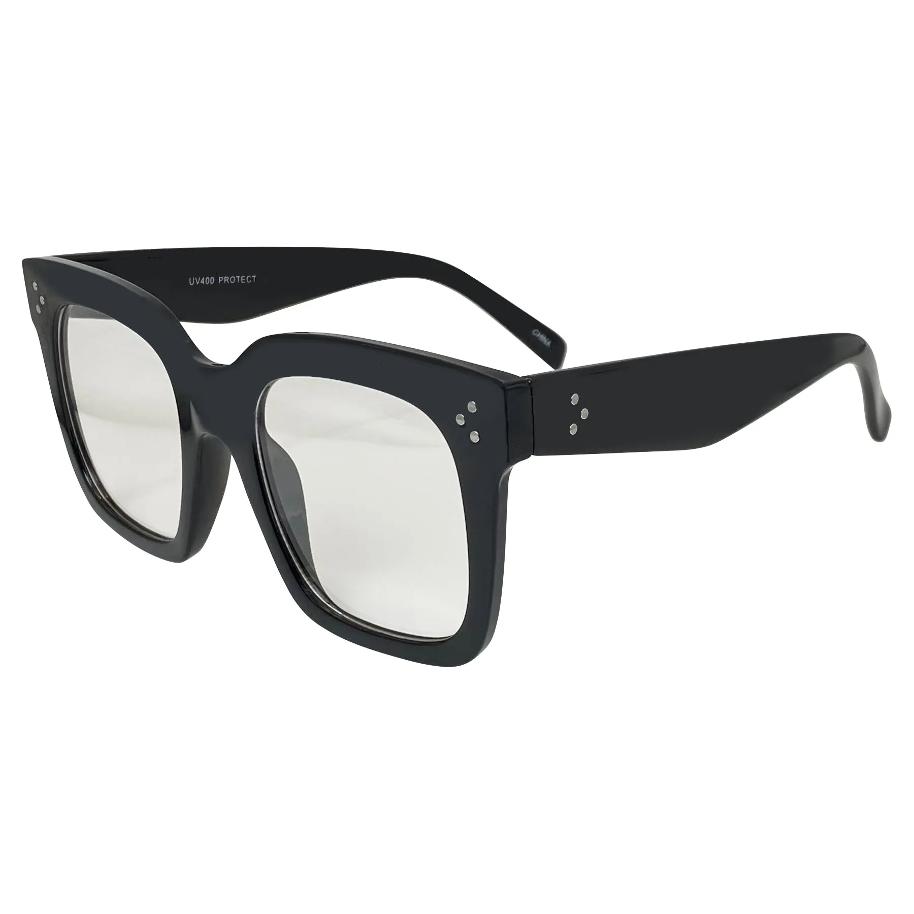 VELMA Clear Square Chunky Glasses