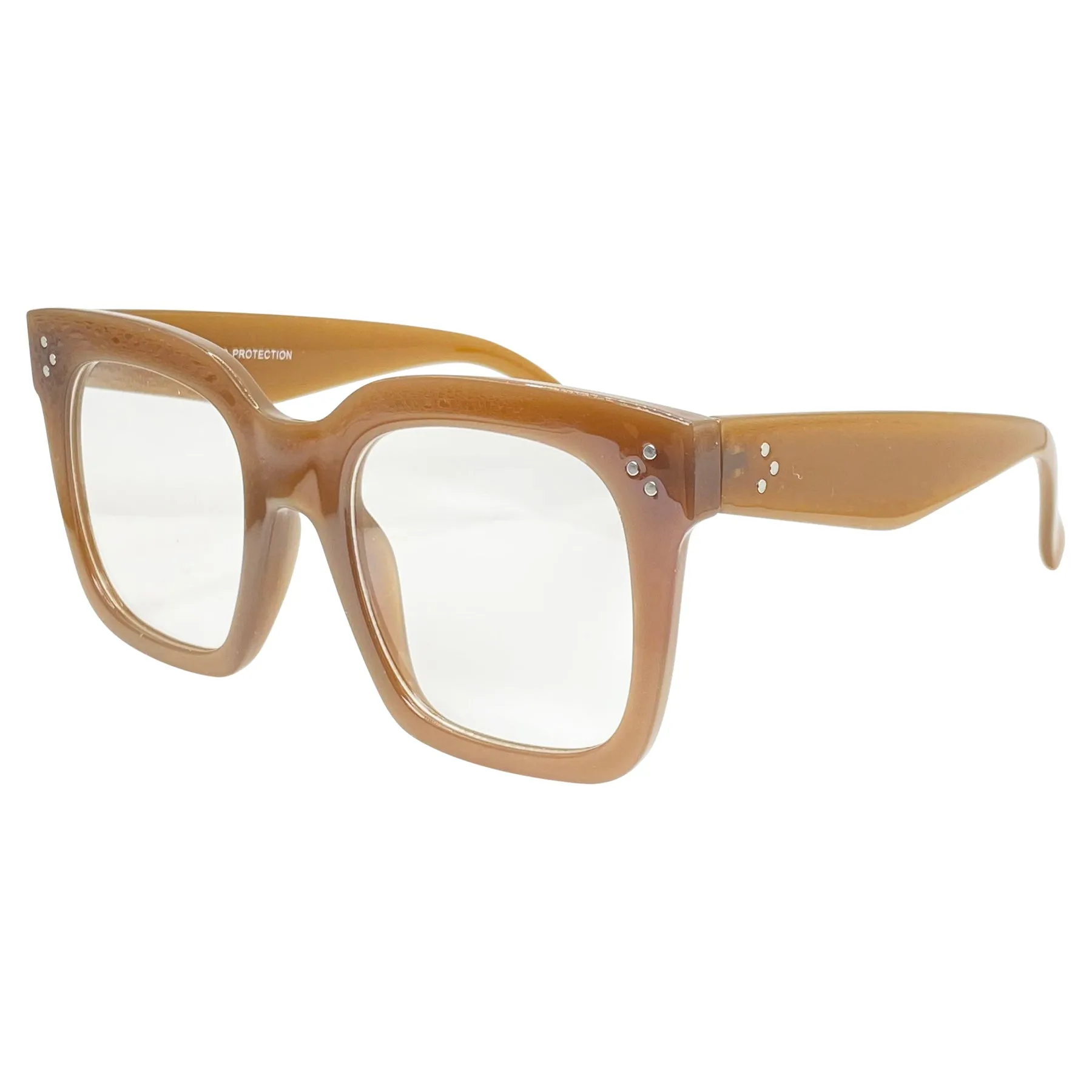 VELMA Clear Square Chunky Glasses
