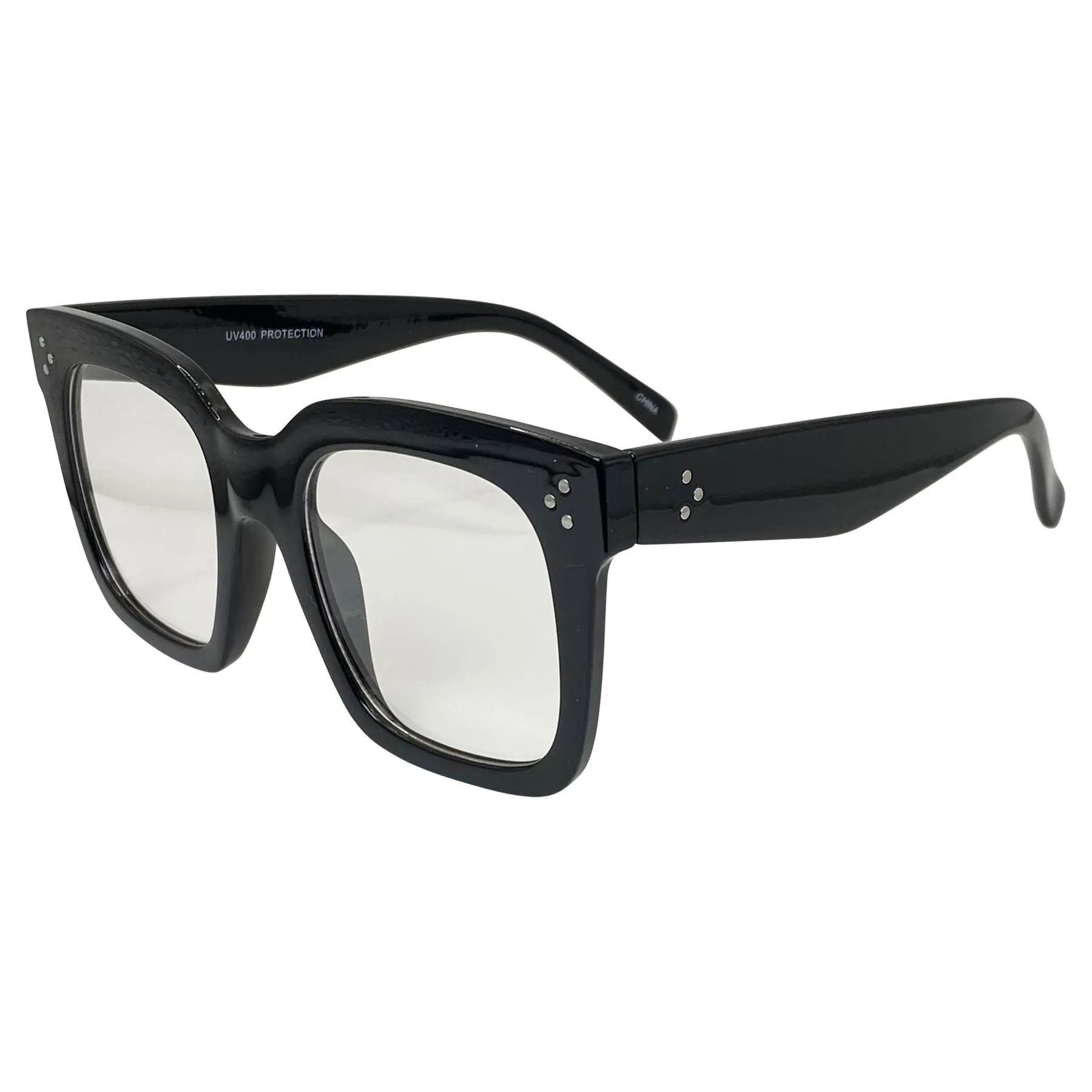 VELMA Clear Square Chunky Glasses
