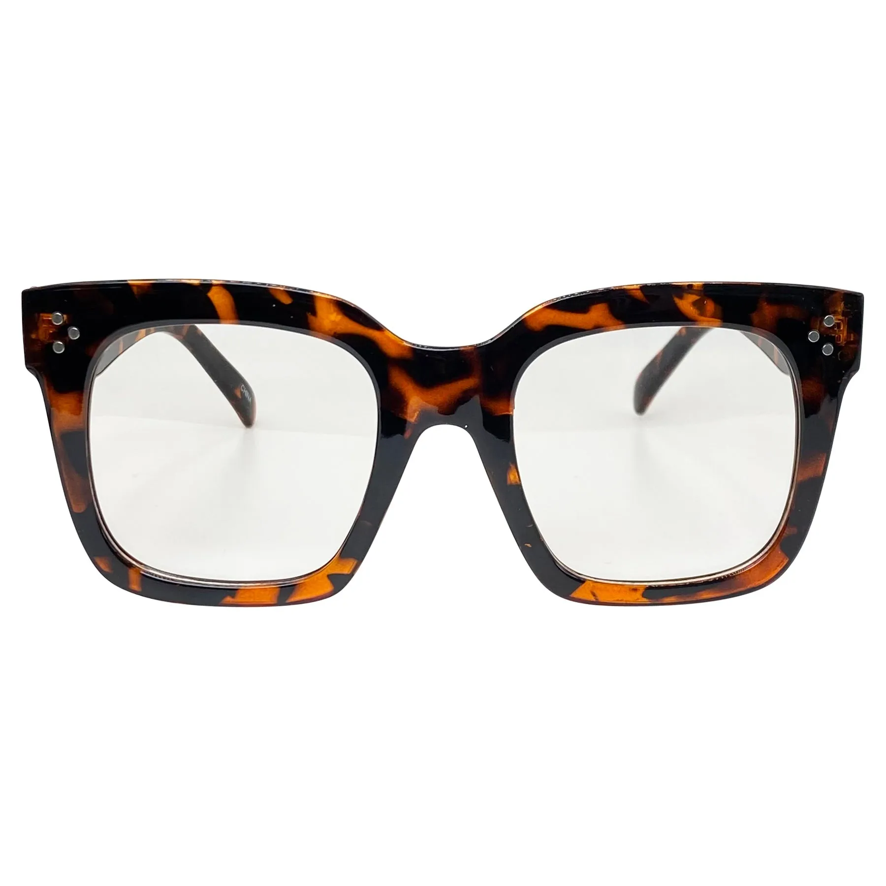 VELMA Clear Square Chunky Glasses