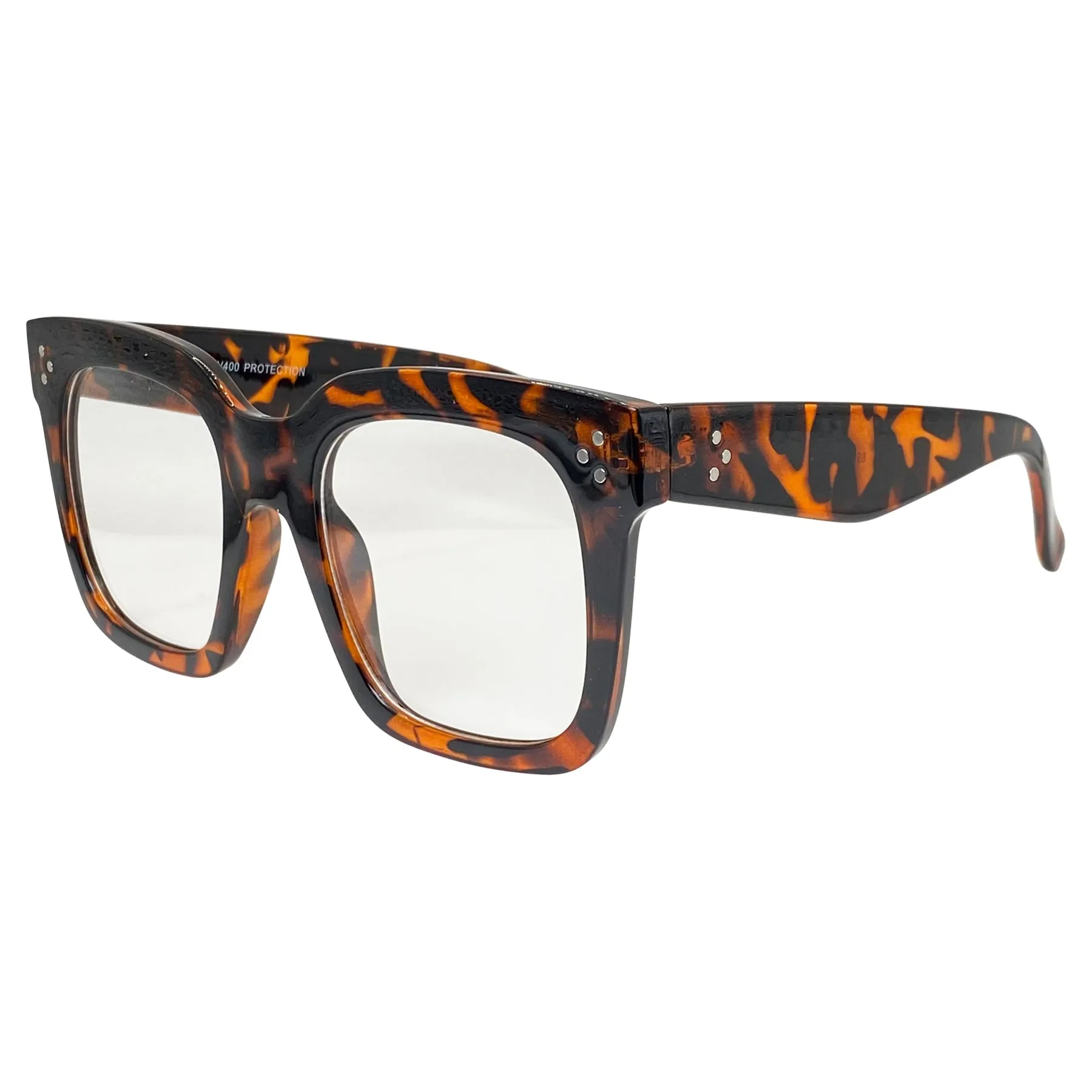 VELMA Clear Square Chunky Glasses