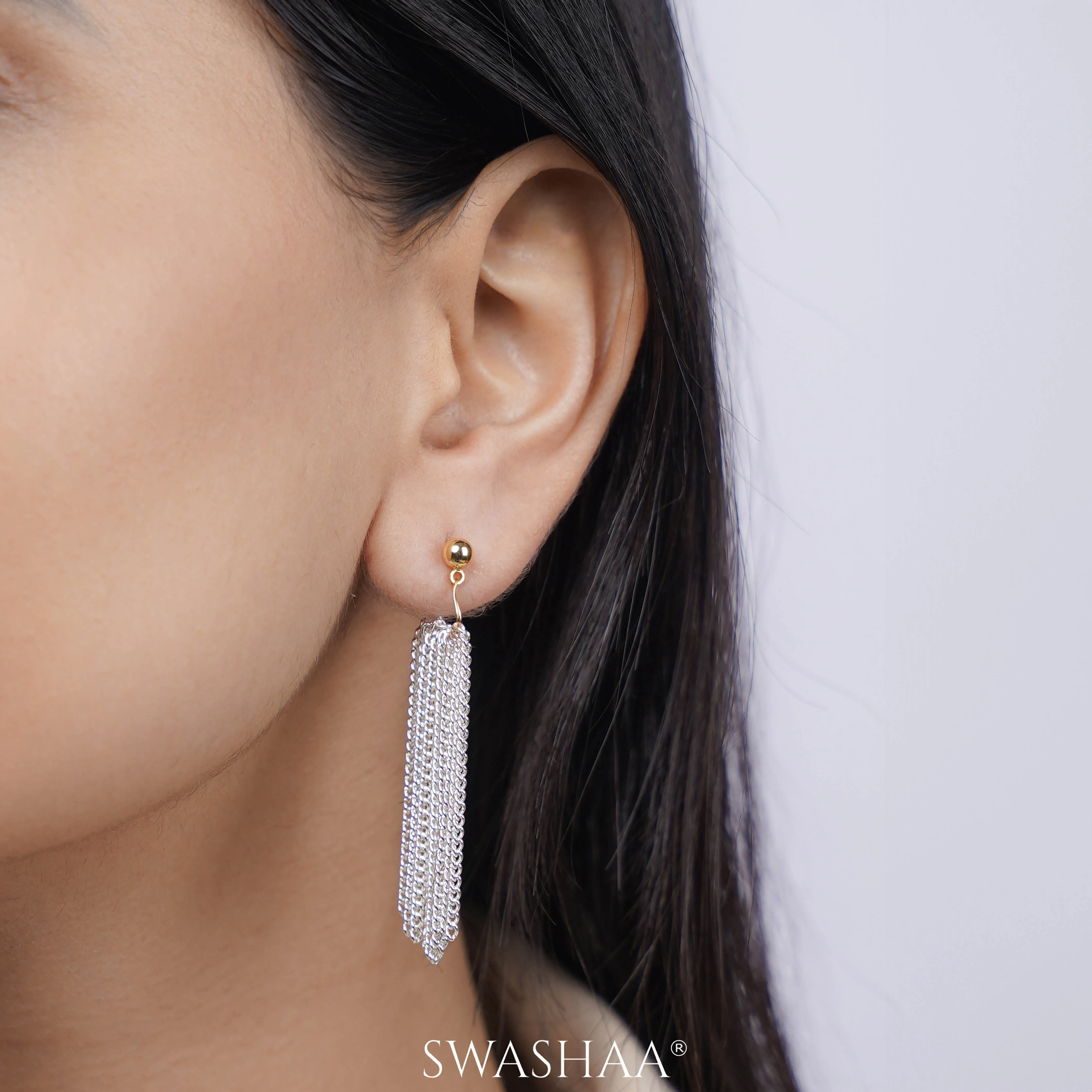 Venus Chain 18K Gold Plated Hoop Earrings