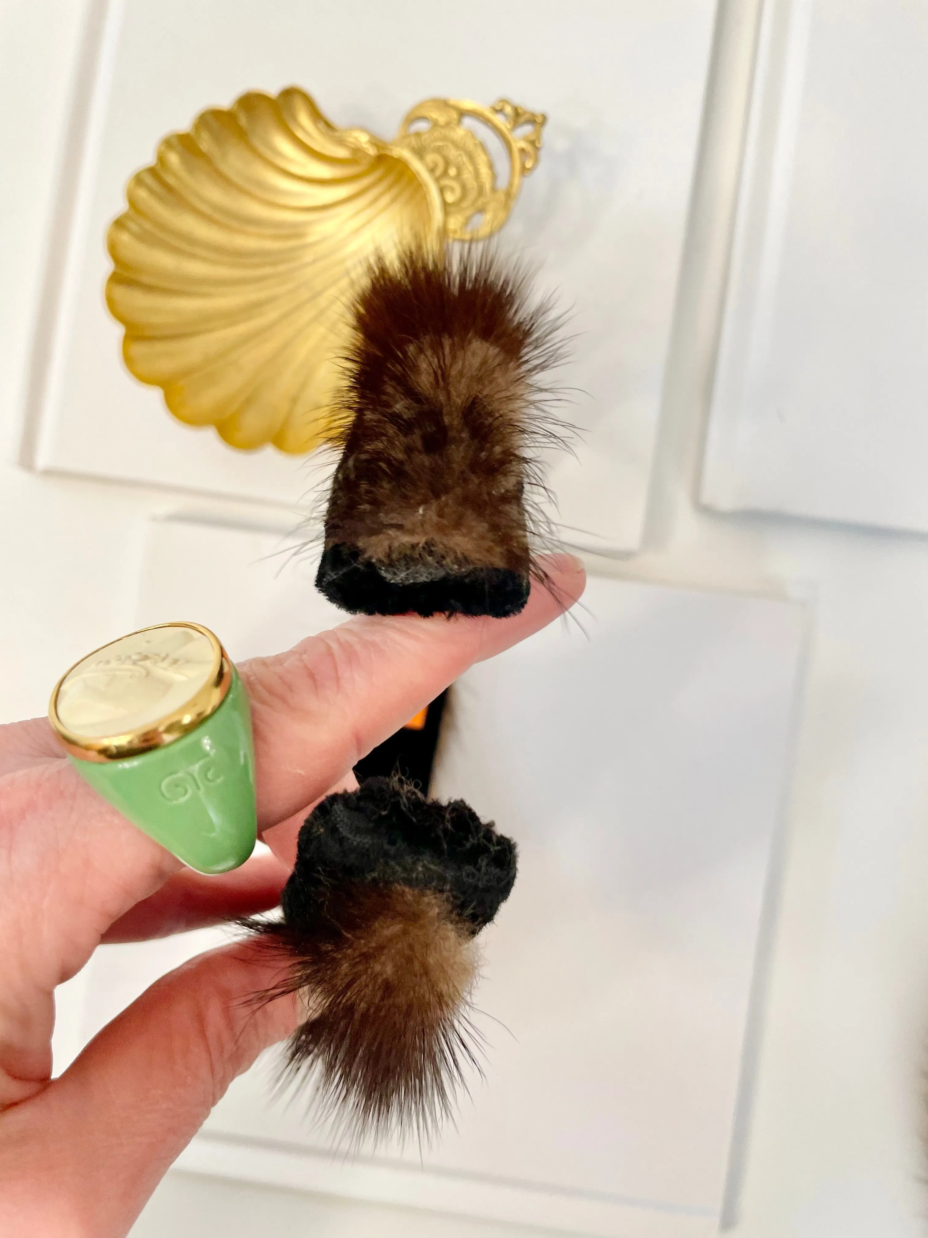 Vintage 1960's super chic, and preppy Mink headband.... so classy